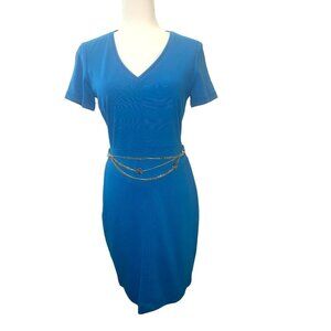 Versace Jeans Couture Dress NEW Mica Ladies Size 42 / 6 US Gold Chain Versace